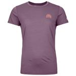 Ortovox Camiseta de trekking 120 Cool Tec Mtn Stripe Tee Shirt W Wild Berry Presentación