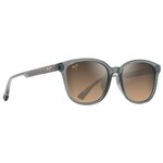 Maui Jim Occhiali da sole Ku'ikahi Asian Fit Gris Foncé Transparent Brillant Bronze Hcl Minéral Superthin Presentazione