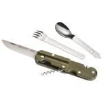 TB Outdoor Cuchillos/navajas Bivouac Set Kaki Presentación