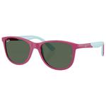 Ray Ban Zonnebrillen RJ9077S Disney Sun Kids Lilo & Stitch Polished Fucsia Dark Green Voorstelling