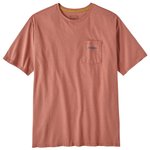 Patagonia T-Shirt Boardshort Logo Pocket Responsibili-Tee Sienna Clay Präsentation