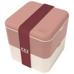 monbento Táper Square 1.7L Pink Moka Presentación