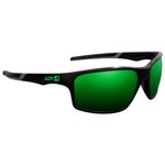 AZR Sunglasses Fire Noire Mate Grise Multicouche Vert Overview