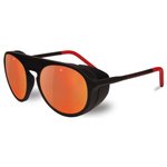Vuarnet Sunglasses Ice 1709 Noir Mat Rouge Pure Grey Red Flash Overview