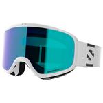 Salomon Skibrille Aksium 2.0 White Multilayer Mid Blue Präsentation