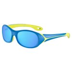 Cebe Sunglasses Flipper Matt Blue Lime Zone Blue Light Grey Cat.3 Blue Flash MIrror Overview