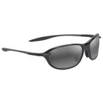 Maui Jim Sonnenbrille Hookipa Ultra R Xs Shiny Black Neutral Grey MauiUltra Präsentation