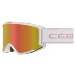 Cebe Masque de Ski Silhouette Matt White Pc Vario Perfo Amber Flash Red Présentation
