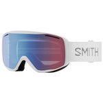 Smith Masque de Ski Rally White Chunky Knit Blue Sensor Mirror Présentation