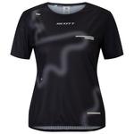 Scott Tee-shirt de trail W's Rc Run Short Sleeve Black Spray Grey Présentation