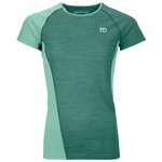 Ortovox Tee-shirt de rando 120 Cool Tec Fast Upward Tshirt W Arctic Grey Présentation