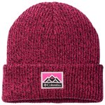 Columbia Youth Whirlibird Cuffed Beanie Pink Ice Black Marled Mountains 