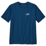 Patagonia T-Shirt 73 Skyline Regenerative Organic Cotton Lagom Blue Präsentation