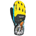 Level Wanten Race Replica Mitt Yellow Blue Voorstelling