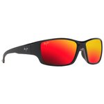 Maui Jim Zonnebrillen Local Kine Shiny Black With Grey And Maro Voorstelling