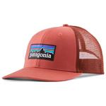 Patagonia Cap P-6 Logo Trucker Hat Potters Red Overview