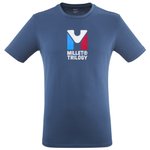 Millet Climbing tee-shirt Chamonix Trilogy Ts Ss Dark Denim Overview