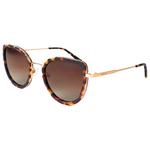 Binocle Eyewear Lunettes de soleil Lisa Gold Tortoise Gradient Brown Polarized Présentation