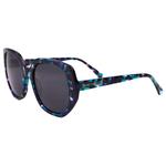 Binocle Eyewear Occhiali da sole Capri Shiny Turquoise Purple Gradient Grey Polarized Presentazione