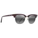 Maui Jim Occhiali da sole Holomua Shiny Solid Brown Neutral Grey Mineral Superthin Presentazione