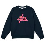 French Disorder Sweatshirt Rosie Oh Yeah Tricotin Navy Präsentation