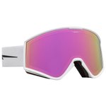 Electric Masque de Ski Kleveland S Matte White Pink Chrome Präsentation