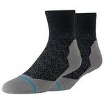 Stance Chaussettes Perf Run Quarter Light Cushion Sock Powder Split Black Présentation