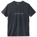 Outerknown T-shirts Ok Wordmark Pocket Tee Pitch Black Voorstelling