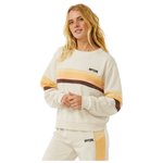 Rip Curl Sweatshirt Surf Revival Pannelled Crew Oatmeal Marle Overview