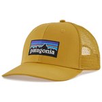 Patagonia Petten P-6 Logo Trucker Hat Cabin Gold Voorstelling