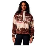 Columbia Fleece Helvetia II Printed Cropped Half Snap W Tobacco Sisters Dark Stone Präsentation