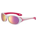 Cebe Sunglasses Flipper Matt White Fuchsia Zone Blue Light Grey Cat.3 Pink Flash Mirror Overview