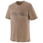 Patagonia Wander-T-Shirt M's Cap Cool Merino Graphic Shirt Strata Stripe Seabird Grey Präsentation