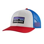 Patagonia Cap P-6 Logo Trucker Hat White Präsentation