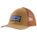 Patagonia Petten P-6 Logo Trucker Hat Oar Tan Voorstelling