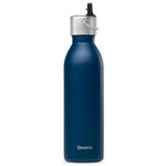 Qwetch Flask Active 600 ml (Bouchon Sport) Matt Bleu Marine Overview