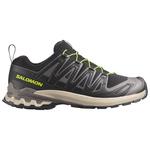 Salomon Trailrunning-Schuhe Xa Pro 3D V9 Black Dark Gull Gray Acid Lime Präsentation
