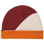Smartwool Bonnet Thermal Merino Colorblock Beanie Marmalade Heather Overview