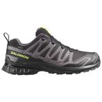 Salomon Trailrunning-Schuhe Xa Pro 3D V9 Gore-Tex Black Dark Gull Gray Acid Lime Präsentation