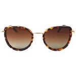 Binocle Eyewear Lisa Gold Tortoise Gradient Brown Polarized 