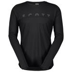Scott Camiseta de trekking Tee M's Defined Merino Long Sleeve Black Presentación