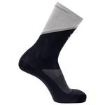 Salomon Sokken Pulse Crew Black Gull Gray Voorstelling