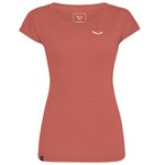 Salewa Hiking tee-shirt Puez Melange Dry W Etruscan Red Melange Overview