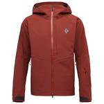 Black Diamond Blouson Ski M Recon Stretch Shell Iron Red Présentation