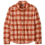Patagonia Camicia Men’s Long-Sleeved Cotton in Conversion Lightweight Fjord Flannel Shirt Base Camp Burnished Red Presentazione