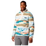 Columbia Fleece Helvetia II Printed Half Snap Fleece Chalk Rogue Val Overview