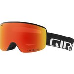 Giro Masque de Ski Axis Black Wordmark Vivid Ember + Vivid Infrared Présentation