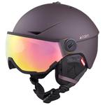 Cairn Casque de ski avec visière Rise II Visor Mat Prune Présentation
