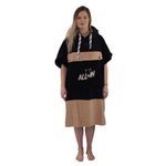 All-In V-Poncho Flash Black Dark Pink 