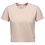 Black Diamond Tee-Shirt W Bd Stripe Crop Short Sleeve Tee Shirt Soft Lilac Overview